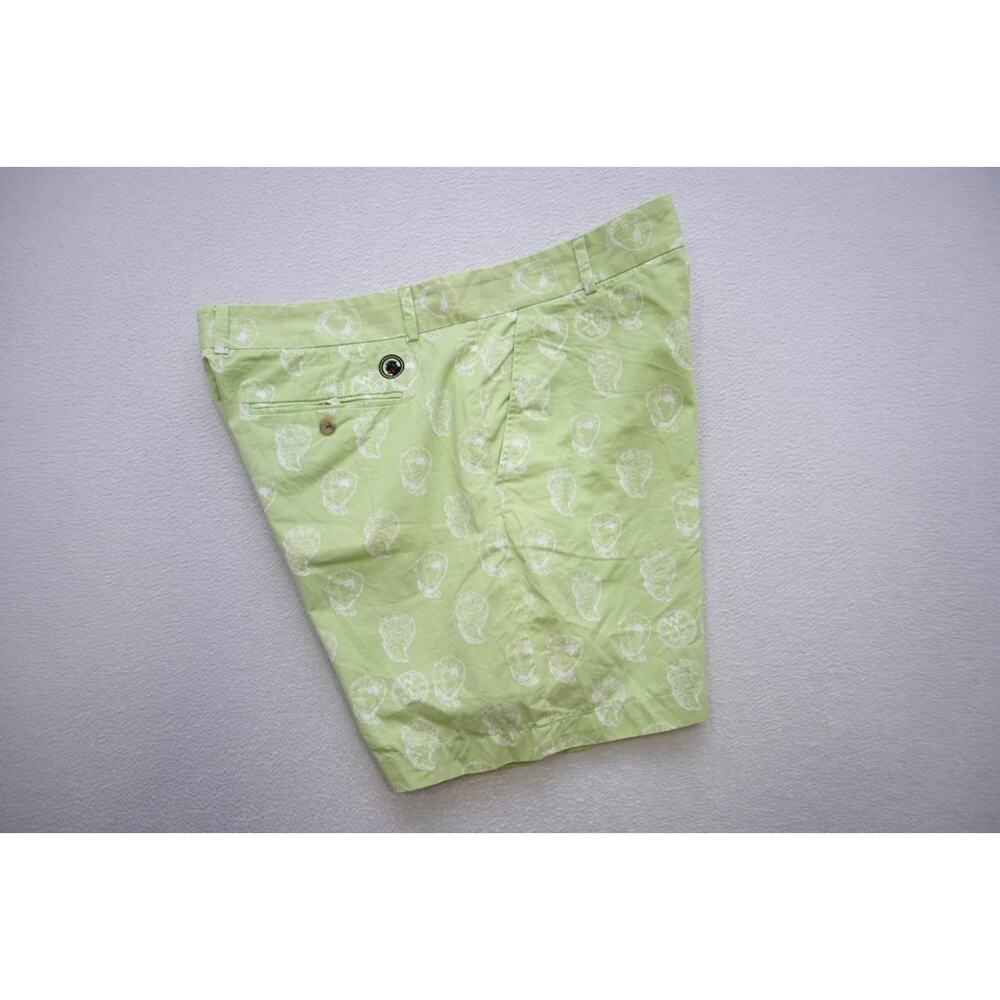 Southern Proper Khaki Chino Shorts Green Flat Stretch Chino Mens Size 36‎